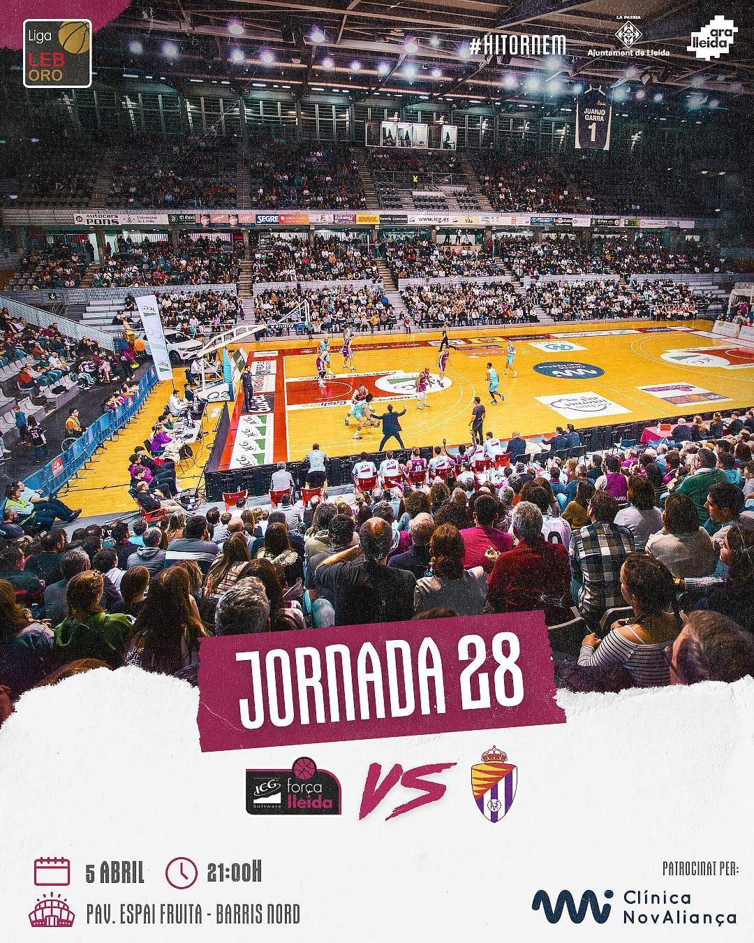 Sorteig 2 entrades dobles per l'ICG Força Lleida - Real Valladolid Baloncesto