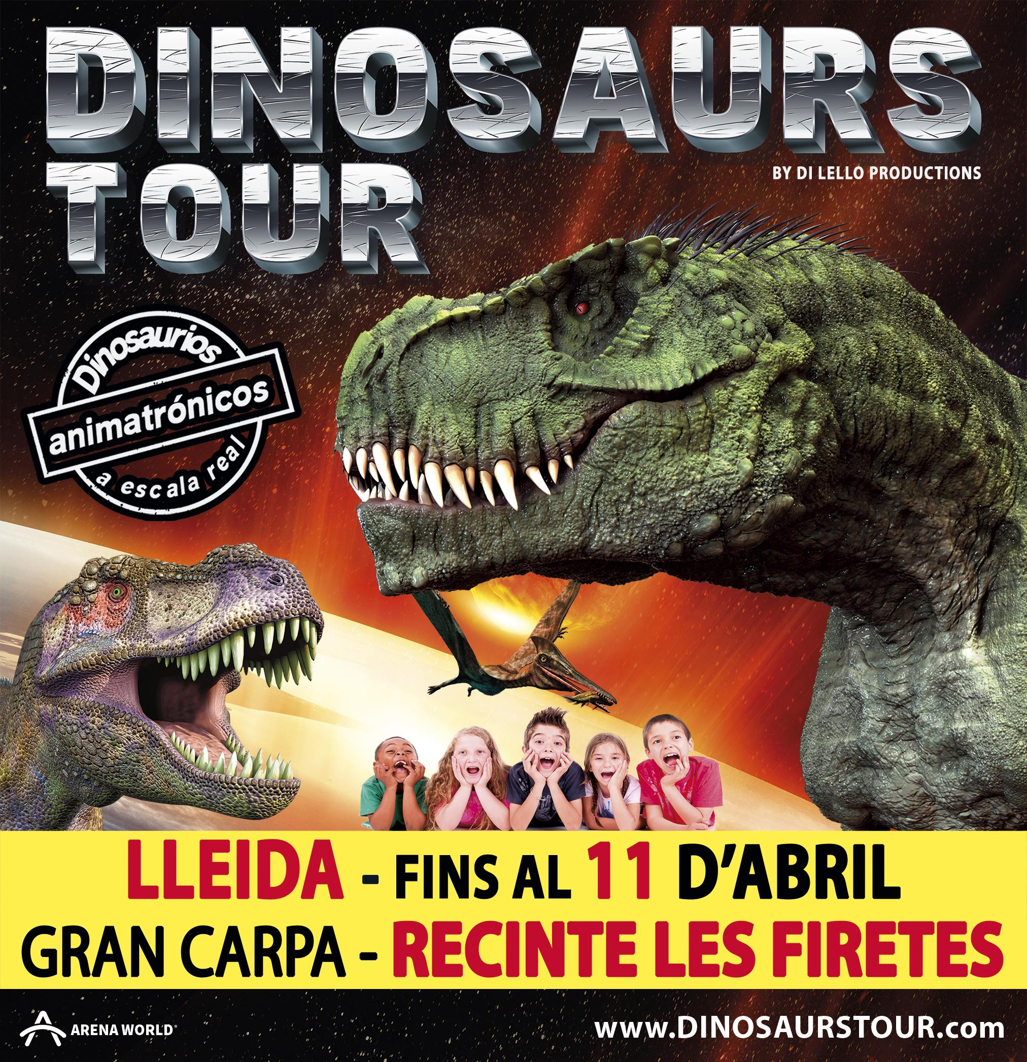Sorteig 4 Entrades Dobles pel Dinosaurs Tour a Lleida