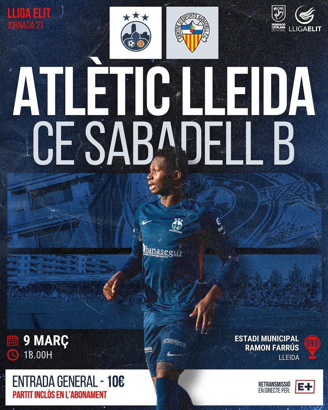 Sorteig 2 entrades dobles per l'Atlètic Lleida - FC Sabadell