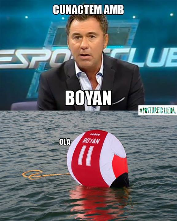 Saber que Bojan es pronuncia "Boyan" perquè el coneixes des de petit #PostureigLinyola.