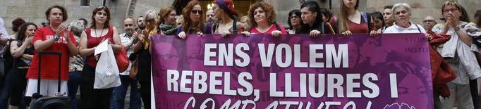 Concentració a Lleida contra la violència masclista