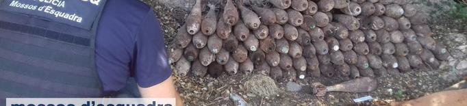Troben 126 granades de la Guerra Civil a Gerri de la Sal