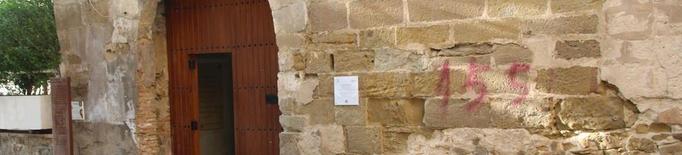 Pintada a favor del 155 en un edifici històric de Balaguer