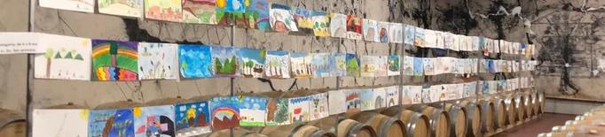 El celler Mas Blanch i Jové llueix més de 400 pintures infantils