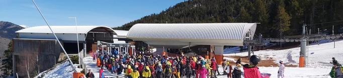 Massiva afluència a les pistes el cap de setmana