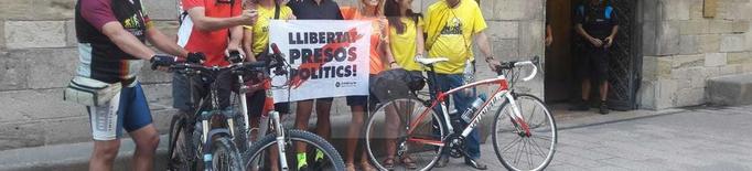 Lleida inicia la Pedalada pels presos independentistes