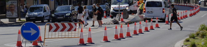 Afectacions al trànsit per treballs d'aglomerat en diversos carrers de Lleida aquest dilluns