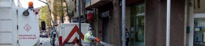 La Seu d'Urgell desinfecta els seus carrers