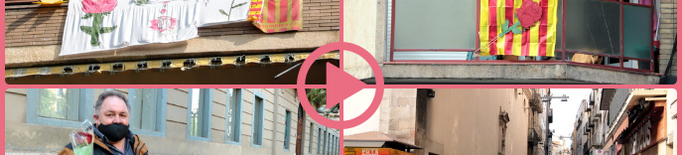 ⏯️ Lleida viu un Sant Jordi atípic sense parades de llibres i roses