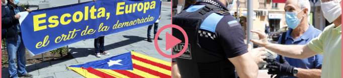 ⏯️ La Urbana de Lleida aixeca acta a entitats sobiranistes per saltar-se el confinament en un acte pel Dia d'Europa