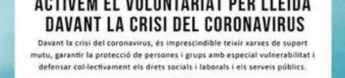 283 persones s'ofereixen voluntàries a la Xarxa Solidaritat Lleida