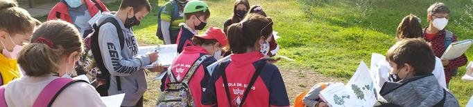  Grups d'escolars escullen cada curs el parc de la Mitjana per a fer activitats