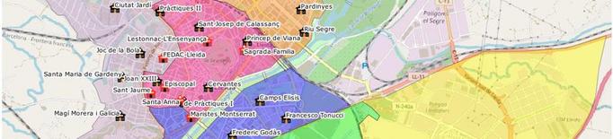 Nou mapa escolar a Lleida