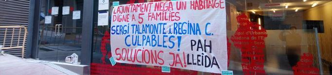 La PAH Lleida ocupa Habitatge per exigir un habitatge digne per a cinc famílies