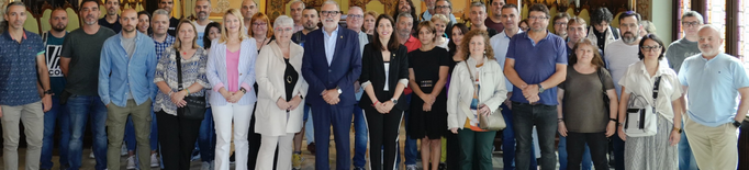 Larrosa dedica el primer acte institucional als treballadors de la Paeria
