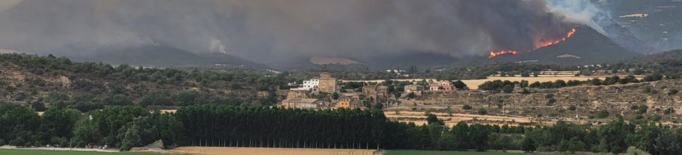 ⏯️ L'incendi d'Artesa de Segre ja ha cremat 1.100 hectàrees