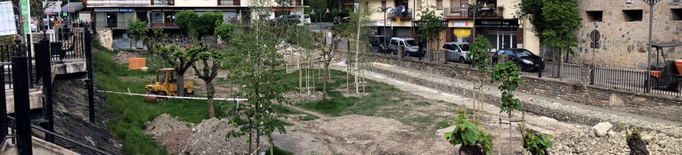 Una vintena d'arbres malmesos arran d'un acte vandàlic a Sort