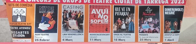 Tàrrega programa el 34è Concurs de Grups de Teatre, una edició aparador del gènere comèdia