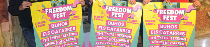 Cartell de luxe per celebrar la cinquena edició del Freedom Festival 2023 de Torrelameu