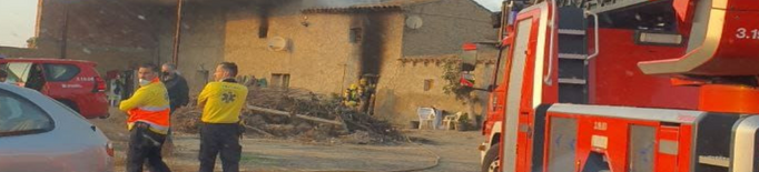 Incendi en una casa al polígon Torre-Serona