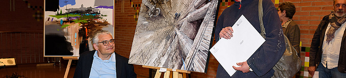 La pintora Aida Mauri guanya el primer premi del Concurs de Pintura Ràpida de Torrefarrera