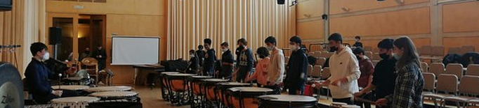 Alumnes del Conservatori de Cervera participen a la VII Trobada de Percussió