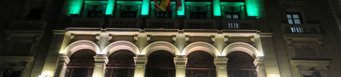 Lleida de verd aquest vespre amb motiu del Dia Nacional de l'Artritis