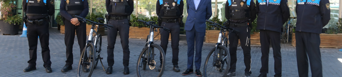 La Unitat Ciclista de la Guàrdia Urbana de Lleida incorpora sis bicicletes elèctriques