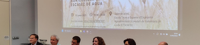Lleida acull una jornada sobre la recerca i desenvolupament d'una agricultura sostenible davant la sequera