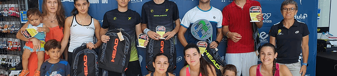 Els clubs Padelindoor Lleida, CT Cunit i CT Castellar del Vallès, finalitzen el Circuit Open HEAD