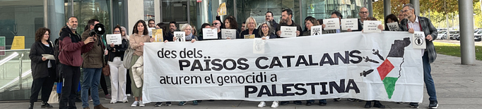 Concentració a la UdL contra el genocidi a Palestina