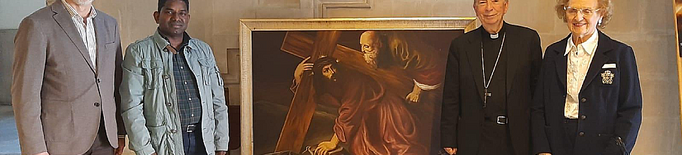 El Bisbat de Lleida rep la donació d'una pintura, obra de Maria Josefa Canales