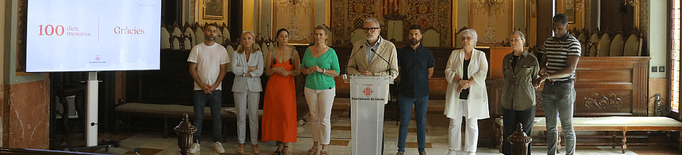 Begoña Iglesias i Carme Valls, alcaldesses accidentals de Lleida aquest l'agost