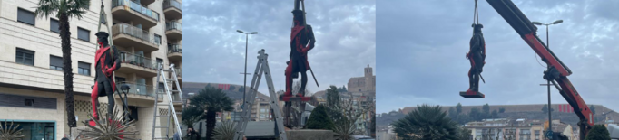 Balaguer retira l'escultura de Gaspar de Portolà a causa d'un acte vandàlic