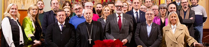 Larrosa invoca la Pau, la Concòrdia i la defensa dels drets humans en el Pregó de Nadal