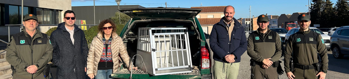 El Consell Comarcal de les Garrigues cedeix una gàbia transportí al Cos d'Agents Rurals pel trasllat de gossos del carrer