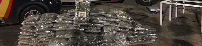 Presó per transportar més de vuitanta quilos de marihuana amagats al doble fons d'un contenidor