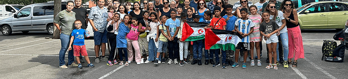 Els infants sahrauís del programa 'Vacances en Pau' tornen als campaments de refugiats