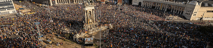 ⏯️ La manifestació de l'ANC per la Diada congrega 115.000 persones segons la Urbana, 800.000 segons els organitzadors