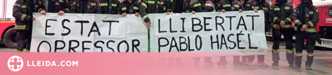 Obert un expedient a un bomber de Lleida per una acció de suport a Pablo Hasel
