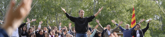 Lleida canta per l'emergència climàtica amb prop de mil cantaires al Parc de la Mitjana