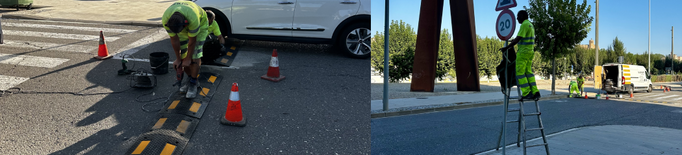 Balaguer instal·la ressalts per reduir la velocitat en les zones de més sinistralitat