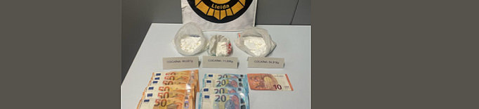 Dos detinguts per dur a sobre més de 195 grams de cocaïna a Lleida