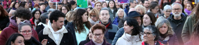 ⏯️ Unes 500 es manifesten a Lleida per una igualtat "efectiva i real" amb motiu del 8M