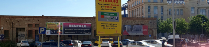 Lleida tanca l'aparcament de l'estació de trens per la construcció de la nova estació d'autobusos