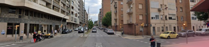 Tall de trànsit per obres a l'avinguda Madrid de Lleida