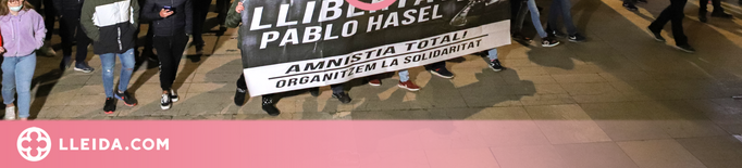 ⏯️ Més de 400 persones tornen a sortir als carrers de Lleida contra l'empresonament de Hasel