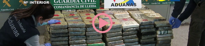 ⏯️ Incauten més de 500 quilos de cocaïna amb destinació Lleida i desarticulen un grup de tràfic de drogues