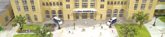 Les estacions de Lleida, en miniatura al Saló Expo Tren