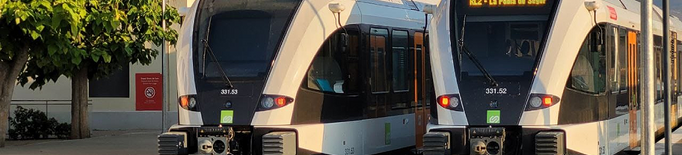 En marxa el tercer tren de la línia que va de Lleida fins a La Pobla de Segur